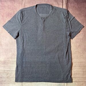 John Varvatos USA Shirt Mens Henley Short Sleeve Casual Shirt Men’s Size Large